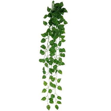 Imagem de 2 Folhagem Artificial Pendente De Hera 90cm P/decoração Flor