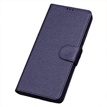 Imagem de Capa para Samsung Galaxy S22/S22plus/S22 Ultra, Capa de couro legítimo fina com suporte slot para cartão de crédito Proteção de câmera à prova de choque Flip Carteira Capa, Preta, S22 Ultra 17,8 cm