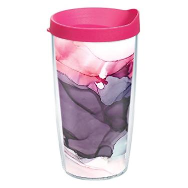 Imagem de Tervis Inkreel-Fluid Pink Copo térmico feito nos EUA, parede dupla, 473 ml, clássico