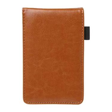 Imagem de Planejador multifuncional A7 Notebook Pequeno Bloco de Notas Livro Capa de Couro Diário de Negócios Memorandos Material Escolar de Escritório, amarelo, 2 peças