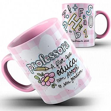 Imagem de 1b Caneca Professora a Flor que educa com amor