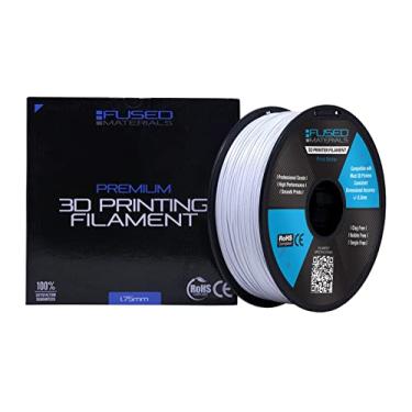 Imagem de Fused Materials Filamento branco ASA para impressora 3D – carretel de 1 kg, 1,75 mm, precisão dimensional +/- 0,03 mm, (branco)