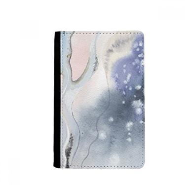 Imagem de Suporte de passaporte abstrato aquarela sombreamento de tinta notecase burse capa carteira porta-cartão, Multicolor