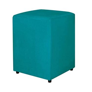 Imagem de Puff Quadrado Decorativo Para Sala Suede Cores - DS Estofados