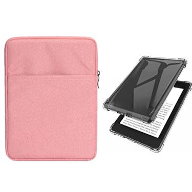 Imagem de Capa de TPU transparente com airbag de 15 cm para Kindle 11ª geração 2022, modelo (C2V2L3), a bolsa de tecido é resistente a arranhões e ao desgaste, não serve para o Kindle Paperwhite de 11ª geração