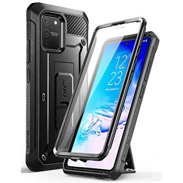 Imagem de SupCase Capa Unicorn Beetle Pro Series Design para Galaxy S10 Lite, Coldre robusto de camada dupla de corpo inteiro e suporte com protetor de tela integrado (versão 2020) (preto)