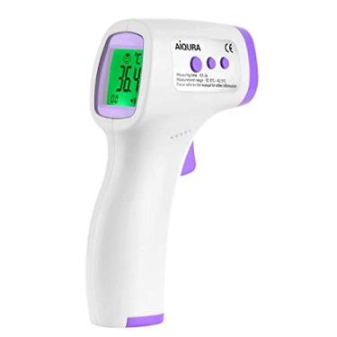 Imagem de Termômetro sensor infravermelho digital de testa medição de temperatura + FDA + temperatura objeto