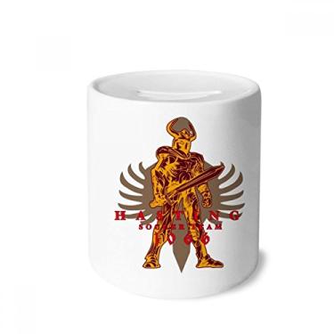 Imagem de DIYthinker Porta-moedas de cerâmica da cultura da Idade Média Valente Sabre Guerreiro