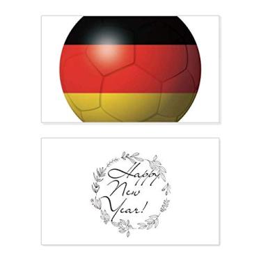 Imagem de Bandeira nacional da Alemanha futebol futebol ano ano novo festival cartão felicitações Bless mensagem presente