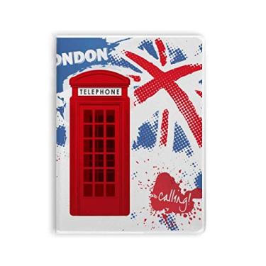 Imagem de Diário de capa macia com bandeira de Londres da Grã-Bretanha, Reino Unido