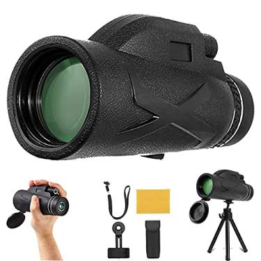 Imagem de Telescópio monocular de alta potência 80x100 Hd, monóculo à prova d'água Bak4 Prism com tripé adaptador de smartphone, para observação de pássaros em caminhadas de adultos
