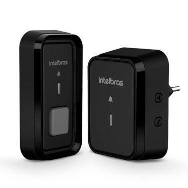 Imagem de Campainha sem fio Intelbrás - com Bateria - Preto - CIB 101 PT