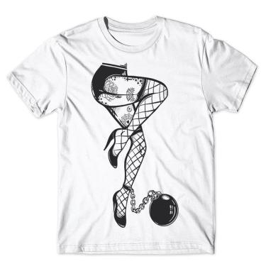 Imagem de Camiseta As Braba Masculina Pernas Bola De Ferro Branca-Masculino