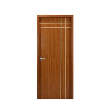 Imagem de Kit Porta Melamínica Decorativa Semi-oca Batente Mdf-ultra Cantareira e Alizar Regulável 2 Lados 215x74cm 100mm Mgm