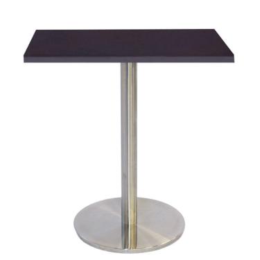 Imagem de Mesa Bistrô Beta 112,50 Cm (Altura) Com Tampo Em Mdp Quadrado 60 Cm Preto