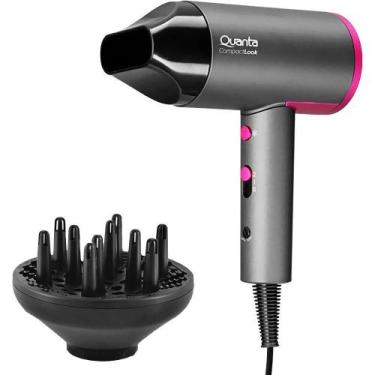 Secador de Cabelo Bivolt 2000W Silencioso Dobravel Difusor Salao  Cabeleireiro Beleza