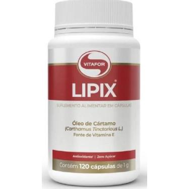Imagem de Lipix De 1 G (Óleo De Cártamo E Vitamina E) Com 120 Cápsulas -Vitafor
