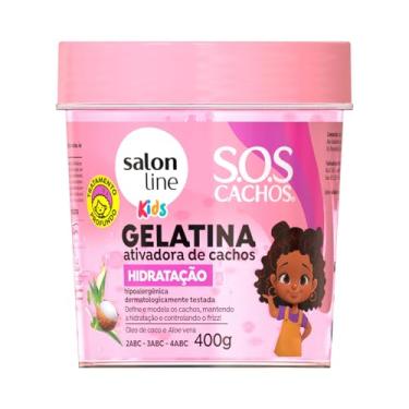 Imagem de Salon Line, SOS Cachos, Gelatina Capilar Ativadora de Cachos, Kids Hidratação, Vegano - Para Cabelos Cacheados, 400 g