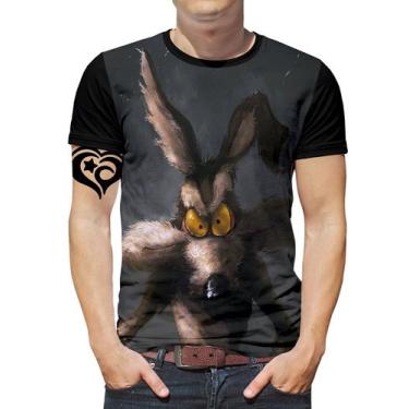 Imagem de Camiseta Looney Tunes Plus Size Coyote Masculina Blusa - Alemark