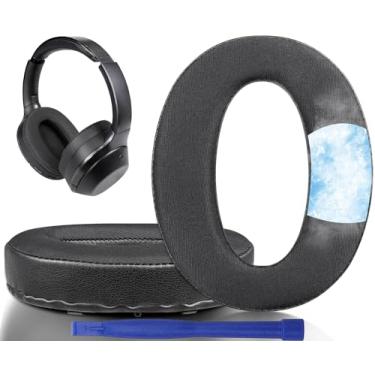 Imagem de SOULWIT Almofadas de Substituição com Gel Refrescante para Sony WH-1000XM2 (WH1000XM2) & MDR-1000X (MDR1000X) Auscultadores, Com Espuma de Isolamento de Ruído, Espessura Adicional - Preto