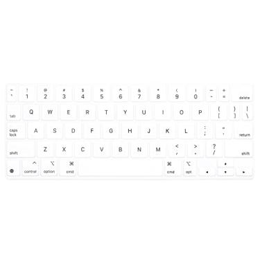 Imagem de Capa de silicone para teclado para iPad Pro 11 polegadas Magic Keyboard (4ª Geração) - Protetor de teclado (branco)