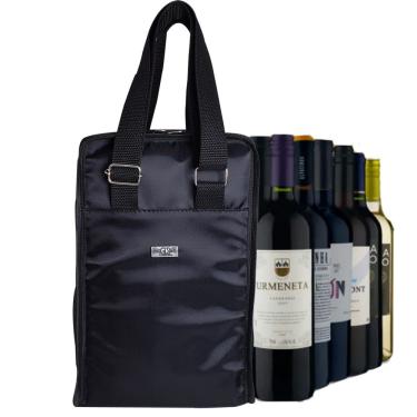 Imagem de Bolsa Porta Vinho Térmico para 2 Garrafas Luxuoso