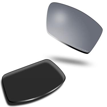 Imagem de SOLODAD Lentes de reposição para óculos de sol Oakley Gascan OO9014 Polarizados, Prata metálica - polarizada, One Size