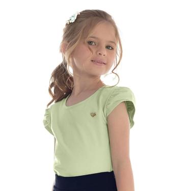Imagem de Blusa Infantil Feminina Cotton Leve Trick Nick Verde-Feminino