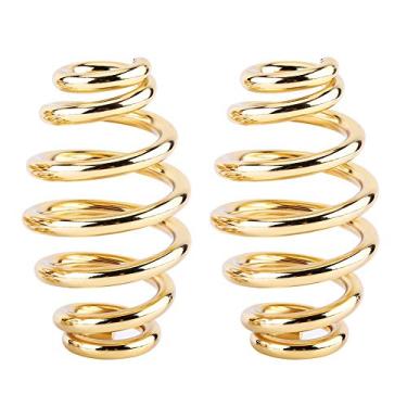 Imagem de Zohisin assento de aço para motocicleta, molas de assento, barril de motocicleta para bobber e chopper (Gold)