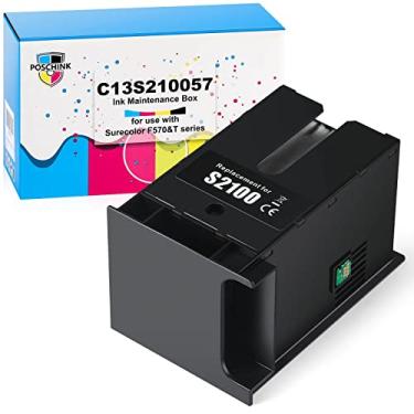 Imagem de Poschink F570 Maintenance Box Tank (C13S210057/SC13MB/S2100) Replacement for Surecolor SC-F570 Pro / T3170 T3170M T3170X T5170 T5170M T2170 Printers