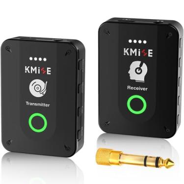 Imagem de Sistema de monitor intra-auricular sem fio, Pro 2.4G estéreo/mono sistema IEM sem fio com transmissor e receptor emparelhamento automático, para estúdio, ensaio de banda, apresentação ao vivo.