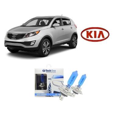 Imagem de Par de Lampadas Halogenas Super Branca para Farol Baixo H7 para Kia Sp