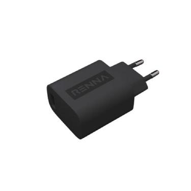 Imagem de Carregador Tomada Plug Adaptador Fonte Usb 5v 3.0a Bivolt Preto - RENN