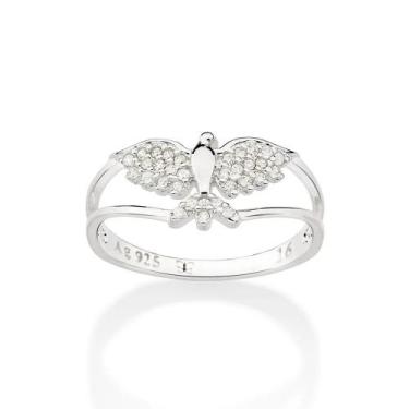 Imagem de Anel de prata 925 feminino rommanel fino skinny espírito santo craveja