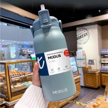 Imagem de Garrafa Térmica 1,7 Litros Café Suco Água Academia Passeio Caminhada C