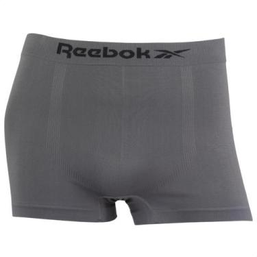 Imagem de Cueca Boxer Masculina Reebok Classic Sem Costura Microfibra, Cinza, M