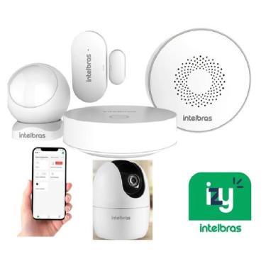 Imagem de Alarme S/ Fio Casa Inteligente Wifi Smart Iss 1001 Intelbras c/câmera 