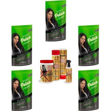 Imagem de Hene Em Gel Rena Preto Cafe 05x180gr Pouch+Brilho Magico Agua de Arroz