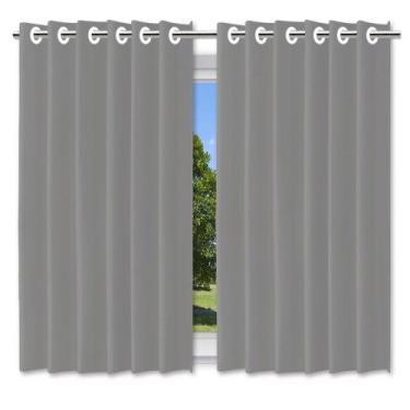 Imagem de Cortina Blackout Pelicula C/Ilhos Cinza 280x280 - Fullcommerce