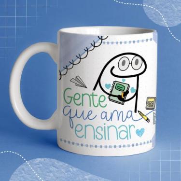 Imagem de Caneca porcelana branca 325ml - Flork dia dos professores - Criative-s
