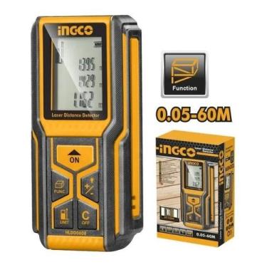 Imagem de Trena À Laser Precisão Ingco 60 Metros Área Volume + Bag