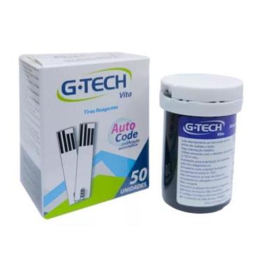 Imagem de Tira Reagente Glicemia Glicose Diabete G-tech Vita Cx 50 Und - GTECH
