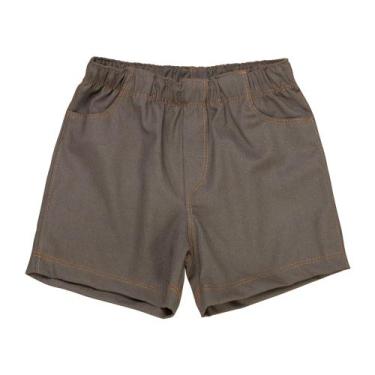 Imagem de Bermuda para Meninos Ecolinho Marrom Ideal até 24 meses - Era Uma Vez,