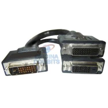 Imagem de Cabo Y DVI - Liga 2 monitores / TV em 1 Saida DVI (DVI M X 2 DVI F)
