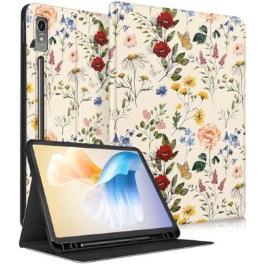 Imagem de LISEVO Capa para Lenovo P12, para Lenovo Xiaoxin Pad Pro 12,7 polegadas, capa fólio bonita e bonita com suporte para lápis, design semanal/sono automático para Lenovo Tab P12 12,7 polegadas 2023,