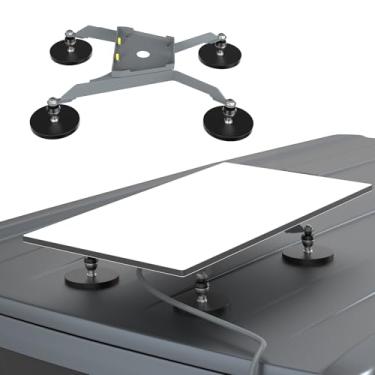 Imagem de ThreeIslandsArt Suporte para carro Starlink Gen 3, suporte de teto, kit de montagem, suporte magnético Starlink com adaptador de tubo Starlink Gen 3