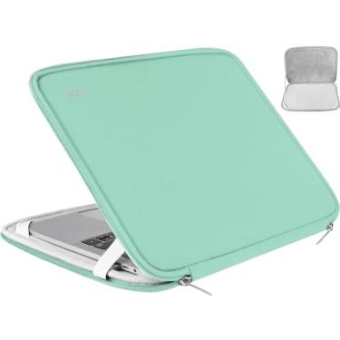 Imagem de Capa para laptop de 14 polegadas, durável, à prova de choque, capa protetora para computador, maleta de transporte, compatível com HP de 14 polegadas, Lenovo, Asus, Acer, Notebook, Chromebook, azul