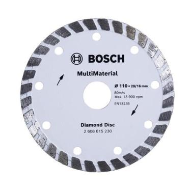 Imagem de Disco Diamantado Bosch MultiMaterial Turbo 110x20/16x8mm