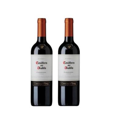 Imagem de Kit Vinho Casillero Del Diablo Carmenere Reserva 750ml 2uni