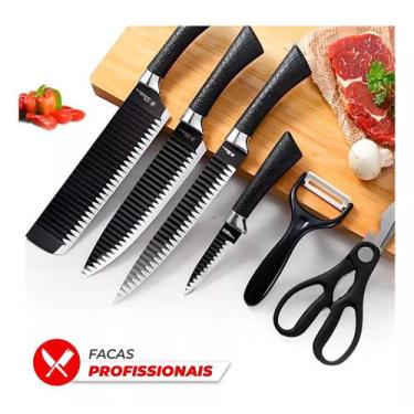 Imagem de Super Facas Em Inóx 304 Profissional Luxo Pra Churrasco Cozinha - SWEE
